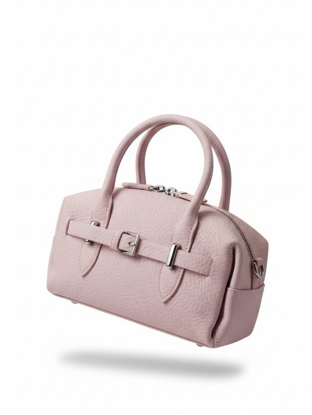 Cocy Nwt Elegant Pink Leather Satchel Handbag